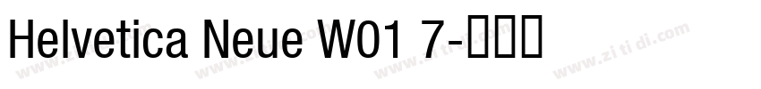 Helvetica Neue W01 7字体转换